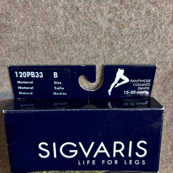 SIGVARIS LIFE FOR LEGS Sz B Natural Graduated Suppot Pantyhose 120PB 33 NEW - Picture 2 of 8